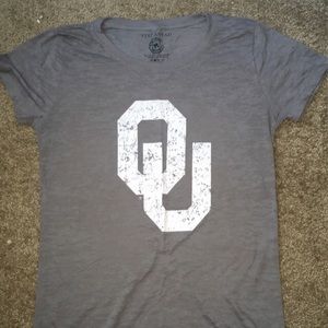 Gray OU Sooners Tee